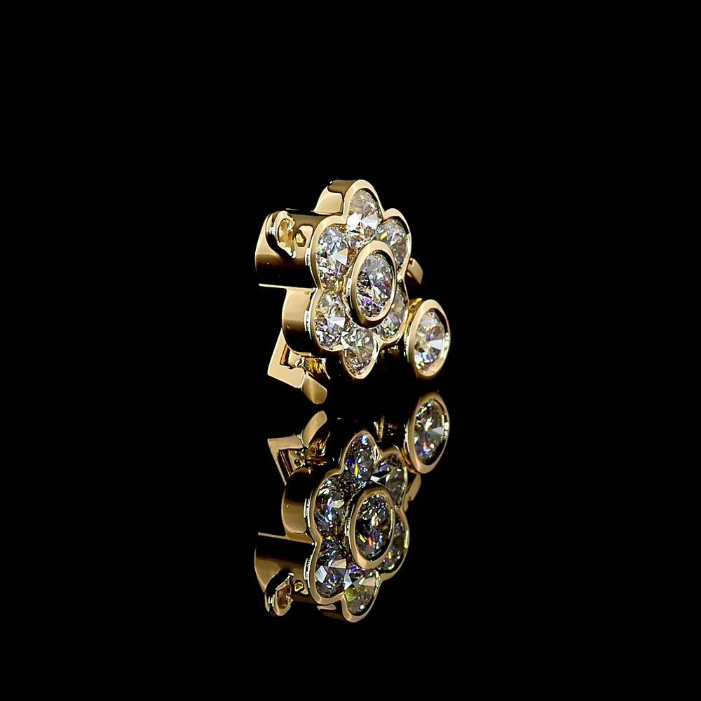 18K Yellow Gold Tennis Bracelet with Bezel Set Round Lab Diamonds - 0.66 Carat Total Diamond Weight - Covaloro Fine Jewelry - Image 2