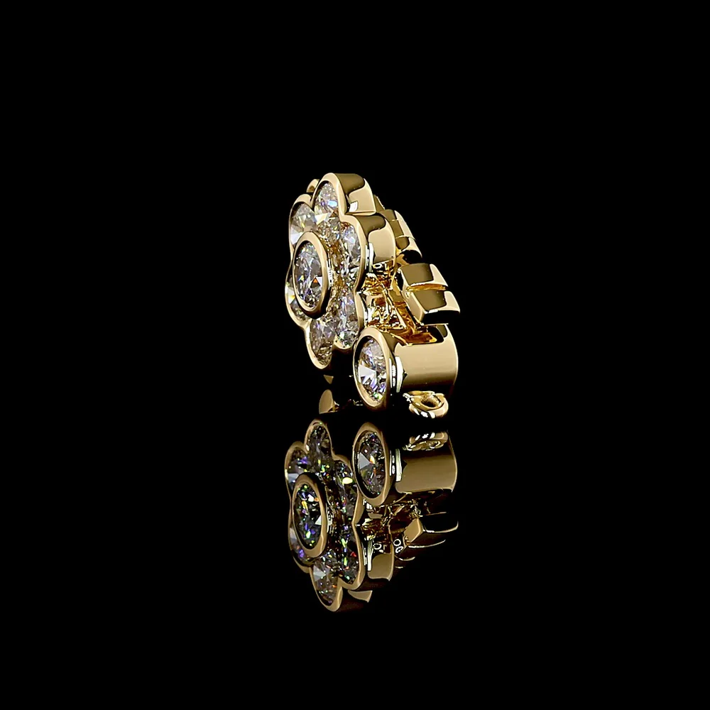 18K Yellow Gold Tennis Bracelet with Bezel Set Round Lab Diamonds - 0.66 Carat Total Diamond Weight - Covaloro Fine Jewelry - Image 3