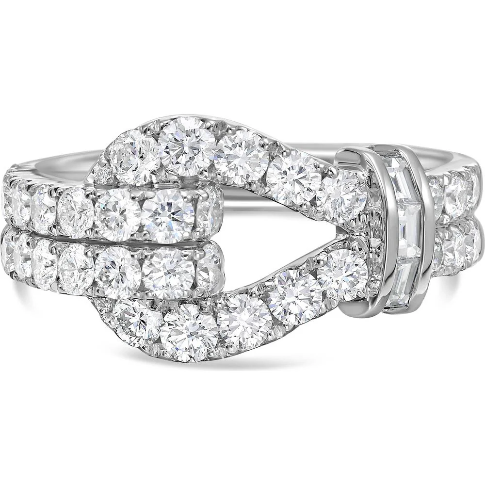 Charles Krypell - Diamond Lasso Ring in 18K White Gold