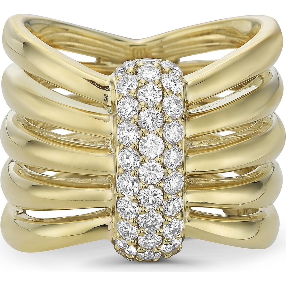 Charles Krypell - Gold Corset Ring in 18K Yellow Gold