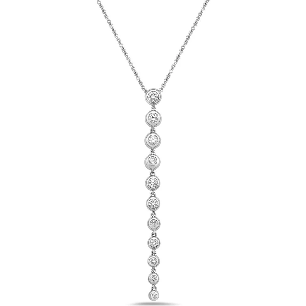 Charles Krypell - Graduated Bubble Necklace in 18K White Gold