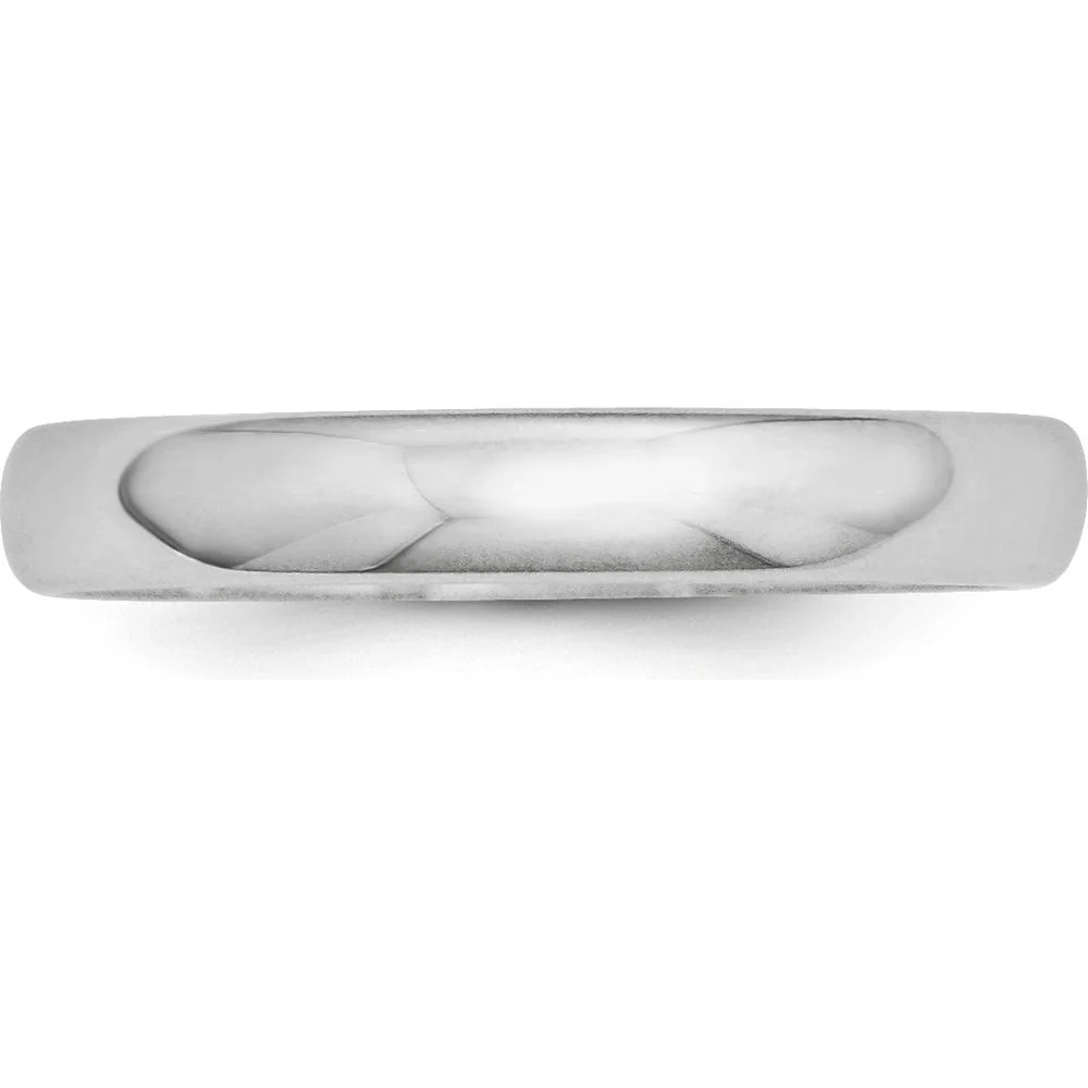 Platinum 3mm Half Round Wedding Band - Size 6 by Luciano & Cie - Image 4