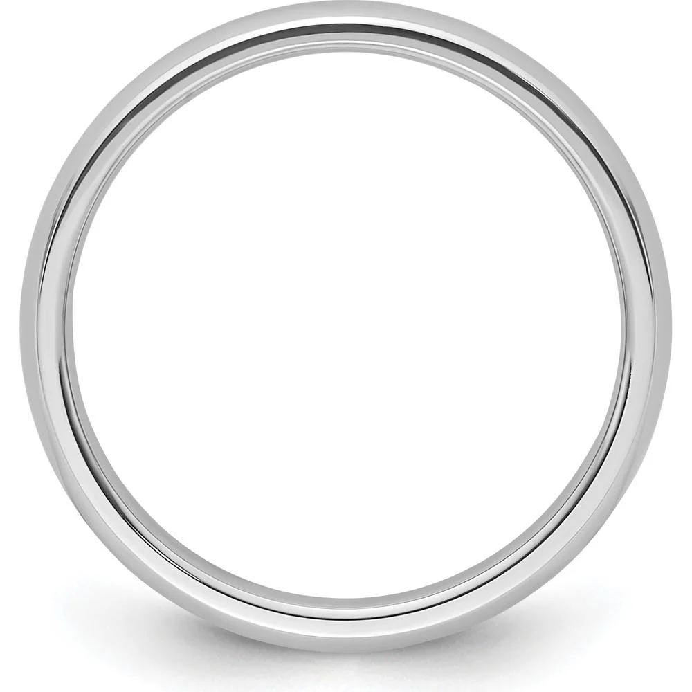 Platinum 3mm Lightweight Comfort-Fit Wedding Band - Polished Finish by Luciano & Cie - Image 2