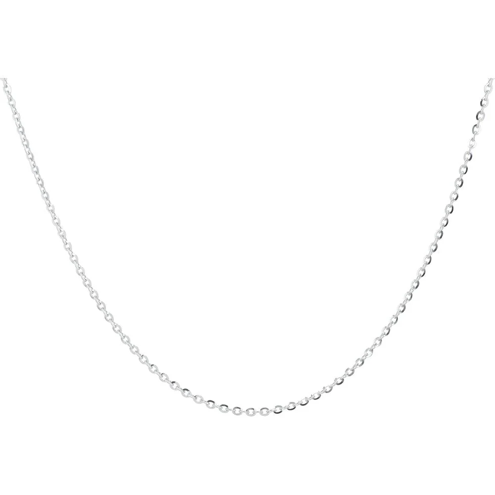 Platinum 850 Chain Necklace - 17.75" Length - 3.20g