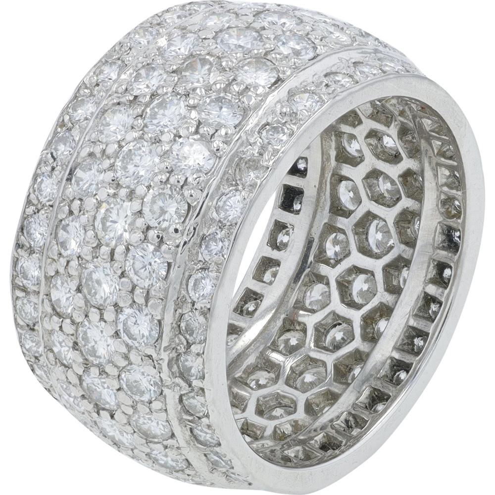 Platinum Diamond Eternity Band - 3.30 Carat Total Diamond Weight