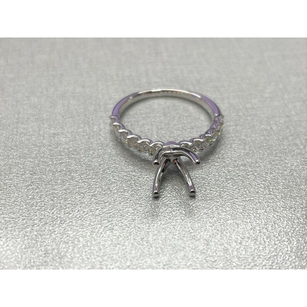 Roman & Jules - 14K White Gold Diamond Ring with Shared U-Prong Set Diamonds - 1.50 Carat Total Diamond Weight