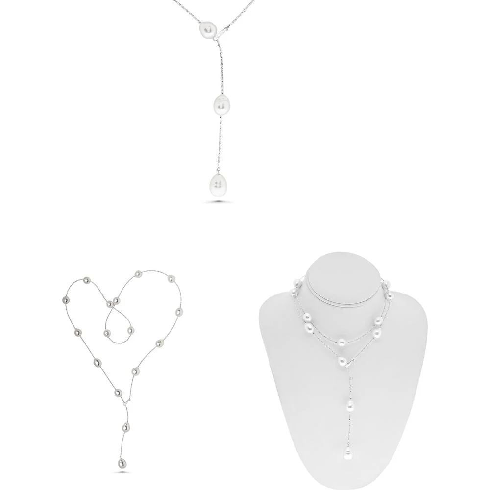 Roman & Jules - 18K White Gold 32-Inch Necklace with 11-10mm South Sea Pearls