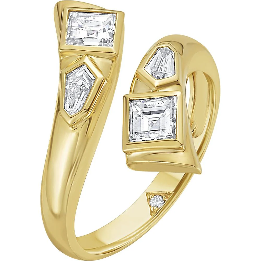 Ruchi New York - Elia Diamond Wrap Ring in 18K Yellow Gold - Image 2