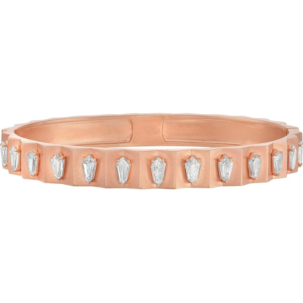 Ruchi New York - Katerina Diamond Bangle in Rose Gold in 18K Rose Gold - Image 2