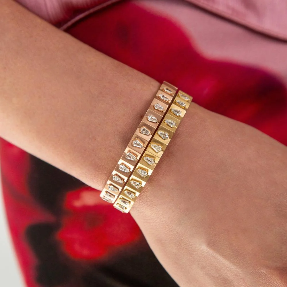 Ruchi New York - Katerina Diamond Bangle in Rose Gold in 18K Rose Gold - Image 3