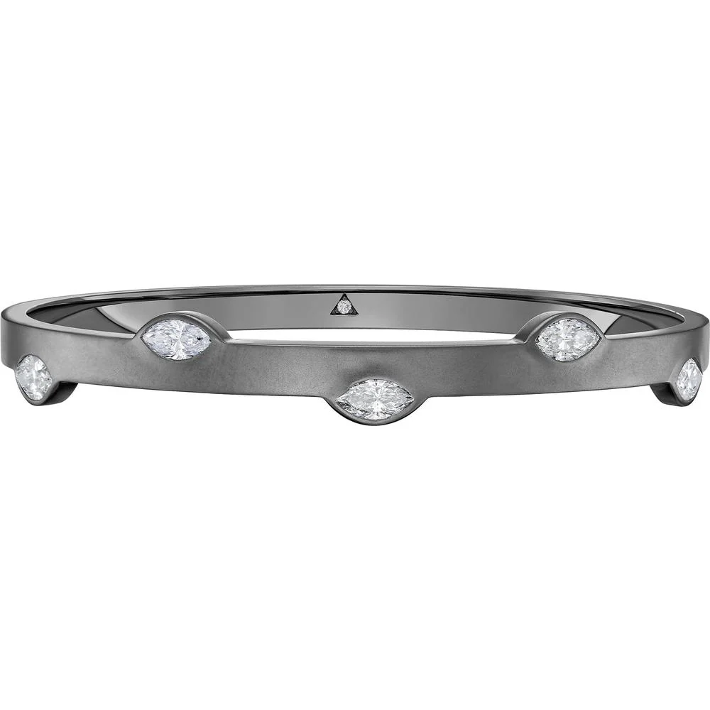 Ruchi New York - Lukerti Diamond Bangle in 18K White Gold - Image 3