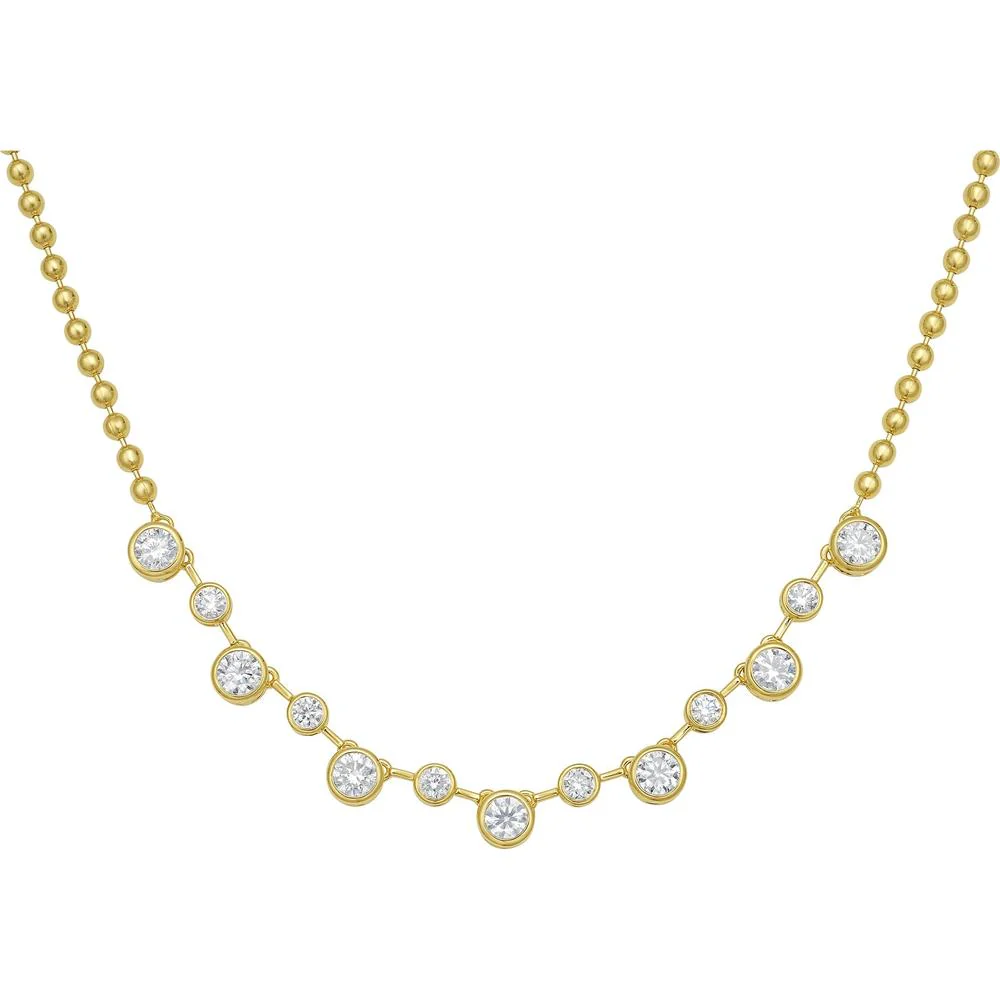Ruchi New York - Mia Diamond Necklace in 14K Yellow Gold