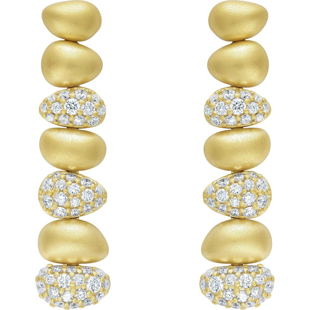 Ruchi New York - Natera Diamond Linear Earrings in 18K Yellow Gold - Image 3
