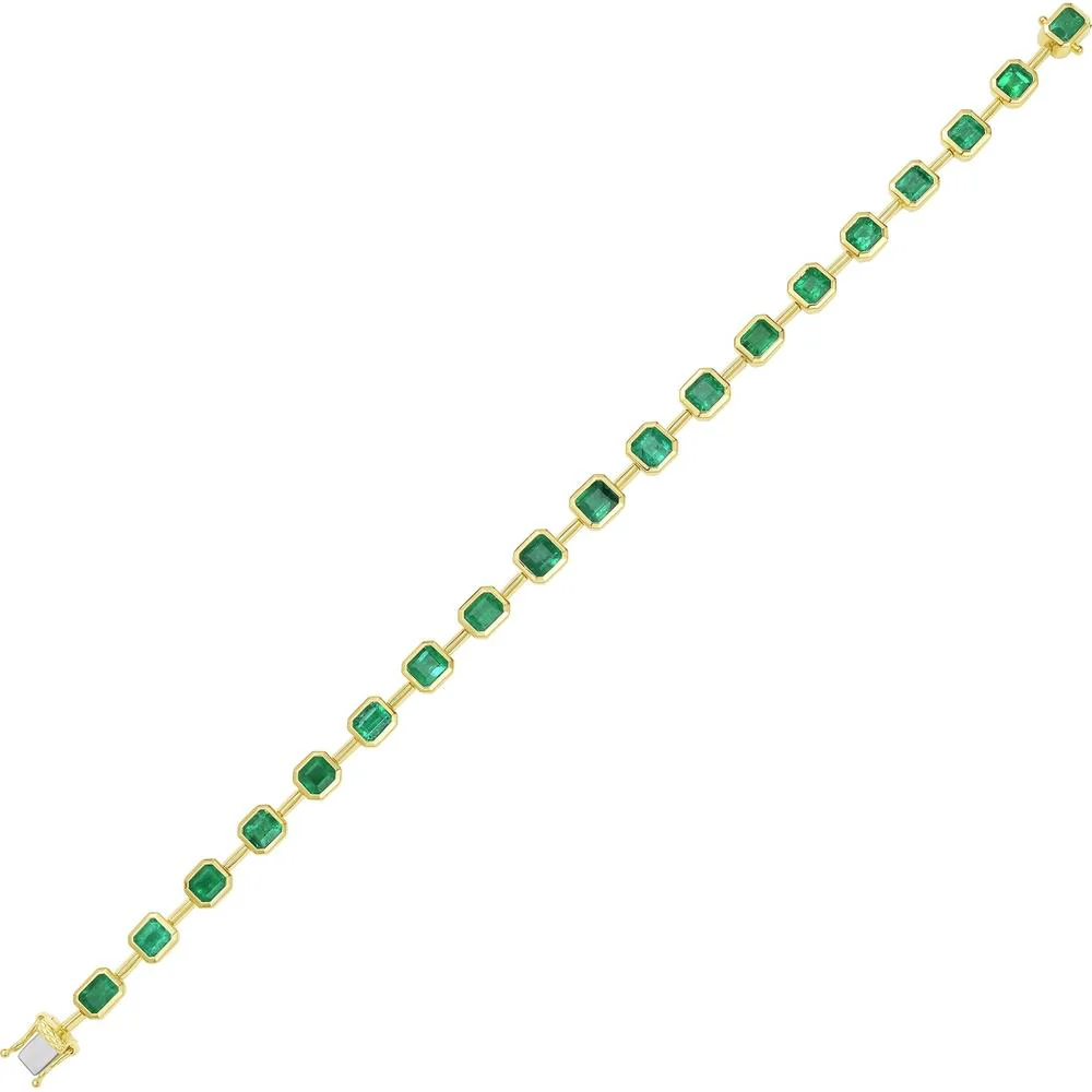 Ruchi New York - Olana Emerald Bracelet in 18K Yellow Gold - Image 2