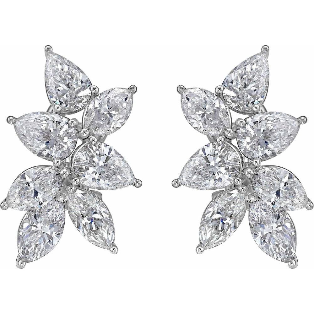 Ruchi New York - Saskia Diamond Stud Earrings in 18K White Gold - Image 3