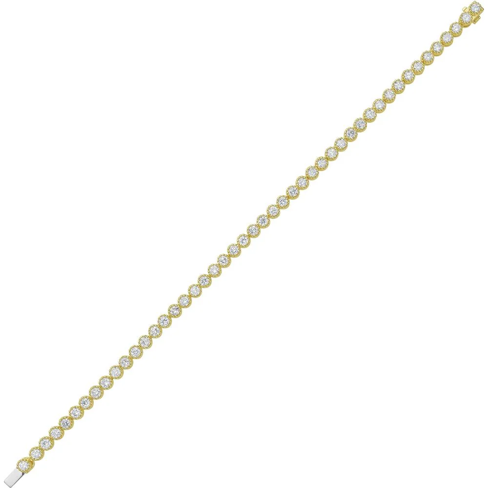 Ruchi New York - Thistle Diamond Yellow Gold Tennis Bracelet in 18K Yellow Gold - Image 2