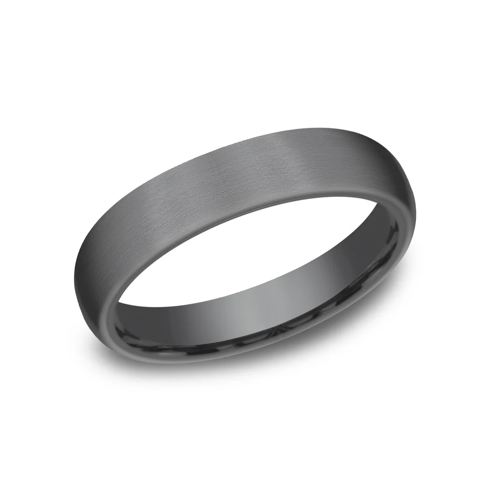 The Baron Men's Wedding Band in Tantalum - 4.5mm Width by Tantalum