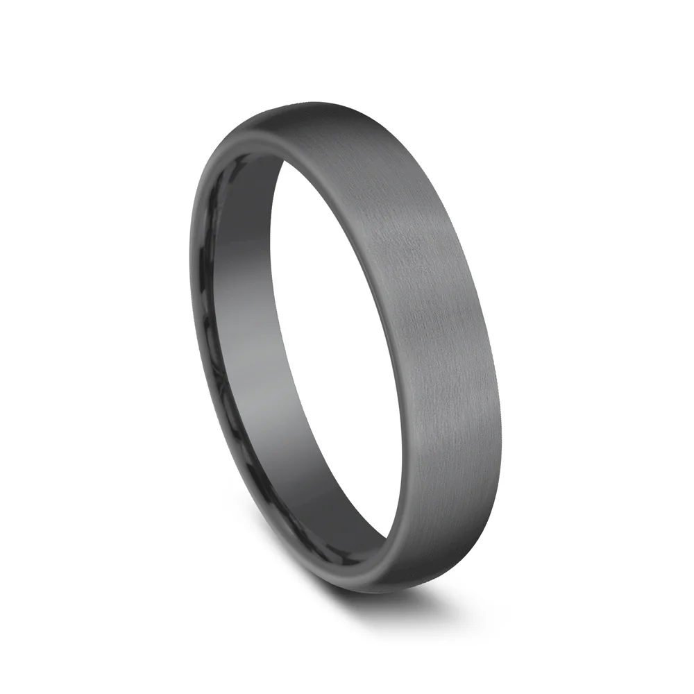 The Baron Men's Wedding Band in Tantalum - 4.5mm Width by Tantalum - Image 2