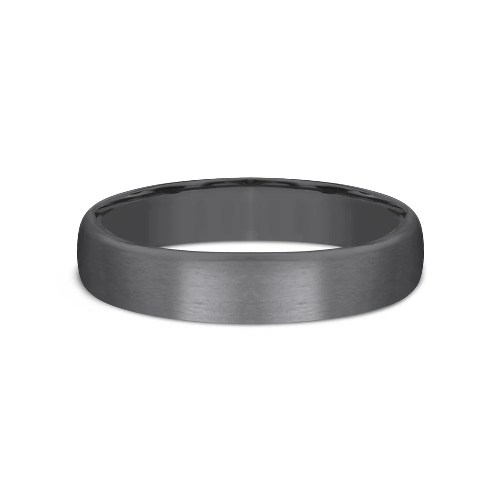 The Baron Men's Wedding Band in Tantalum - 4.5mm Width by Tantalum - Image 3