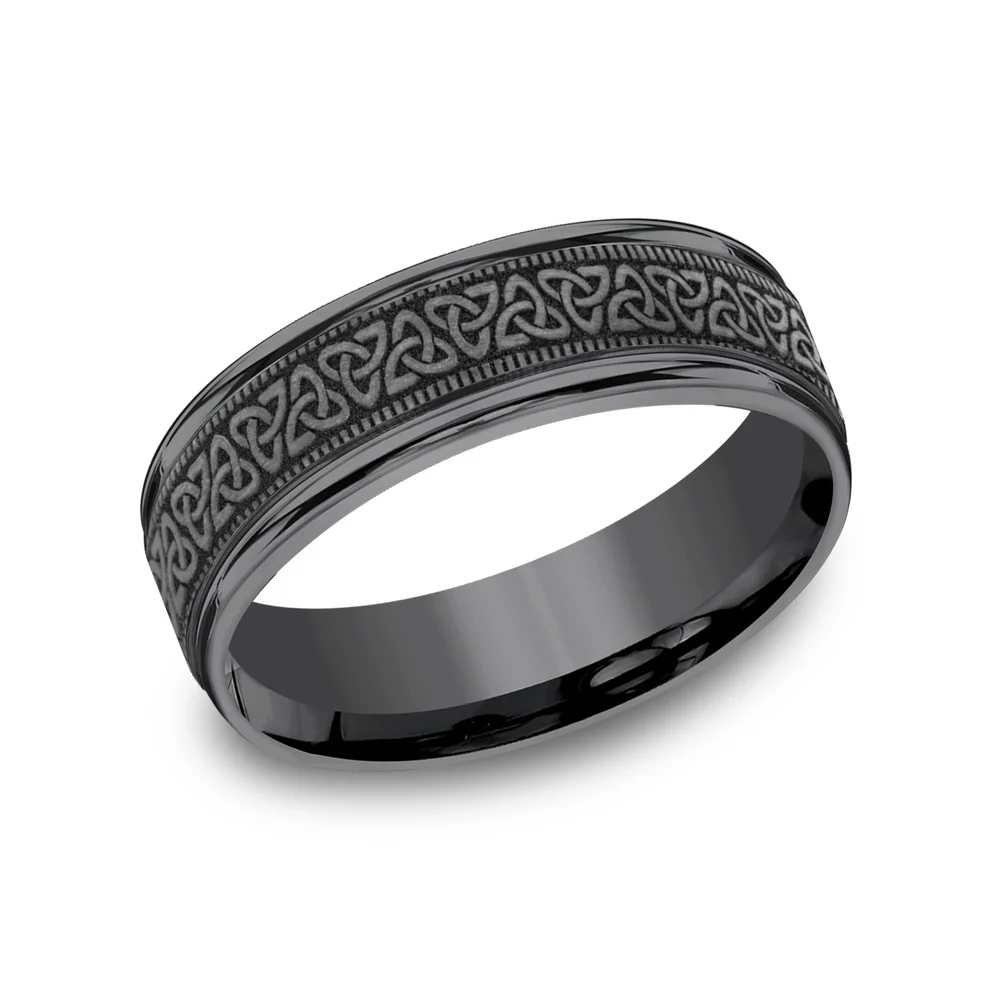 The Dublin Men's Wedding Band in Tantalum - 7mm Width by Tantalum
