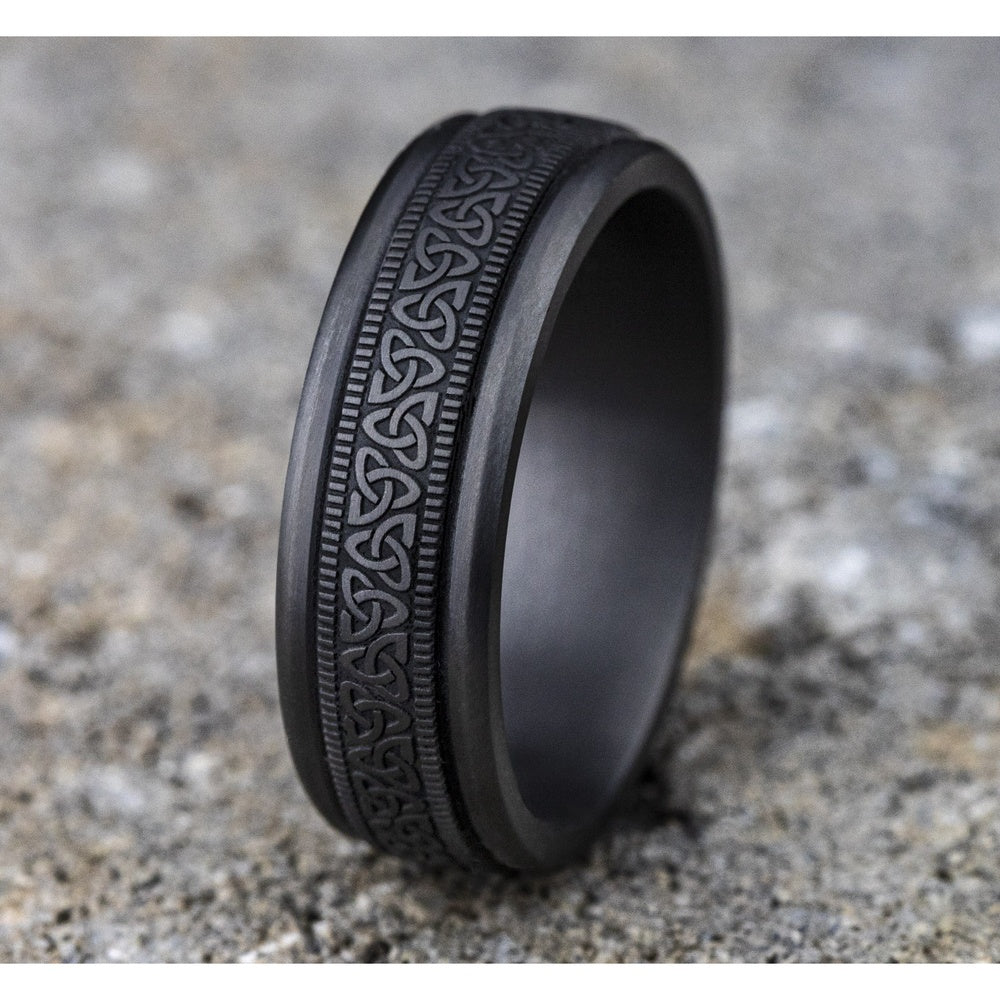The Dublin Men's Wedding Band in Tantalum - 7mm Width by Tantalum - Image 4