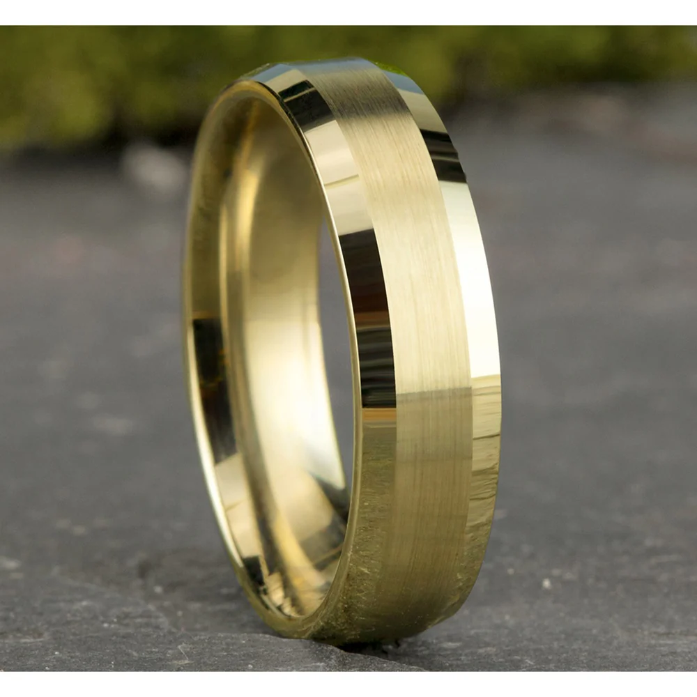 The Emissary Men's Wedding Band in 14K Yellow Gold - 6.5mm by Benchmark - Image 4