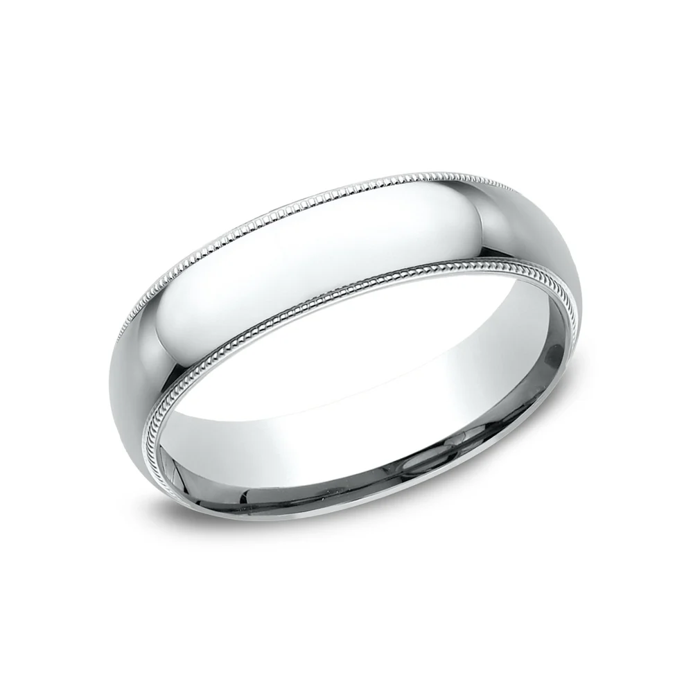 The Heirloom Men's Wedding Band in 14K White Gold - 6mm Width by Benchmark
