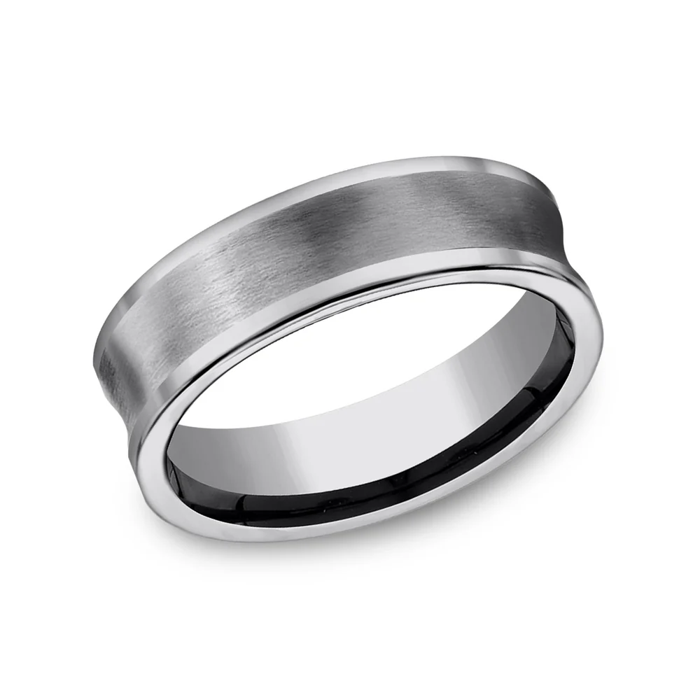 The Prowler Men's Wedding Band in Tungsten - 6mm Width by Forge