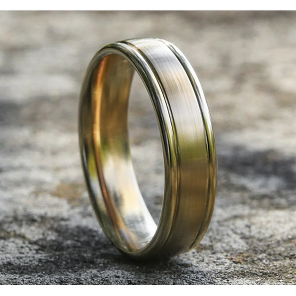 The Washington Men's Wedding Band in 14K Yellow Gold - 6mm Width by Benchmark - Image 4